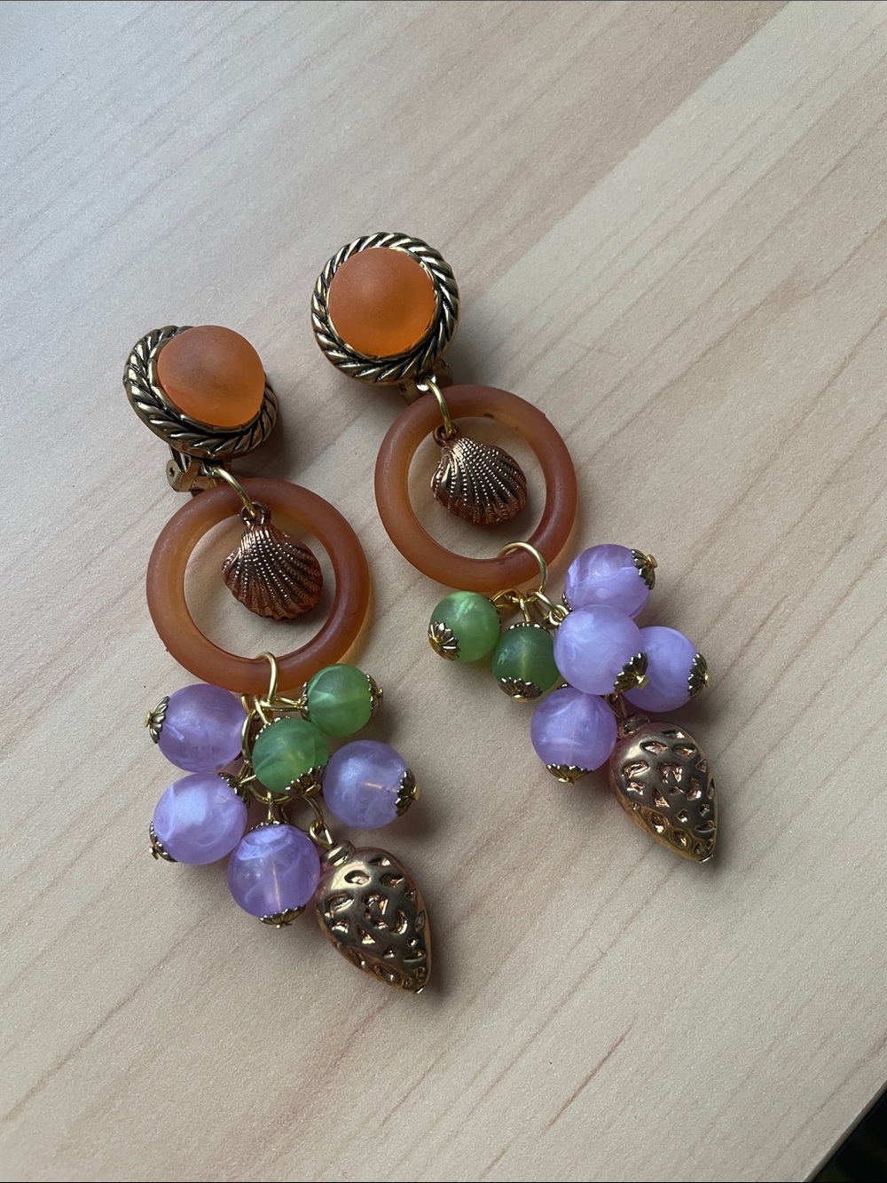 Vintage style CLIPON earrings - Picture 3 of 4